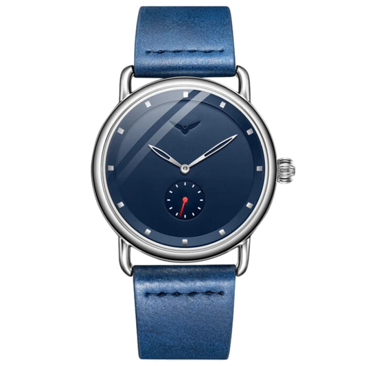 MINIMALISTISCHE HERRENUHR LEGACY MANNVIK MIT LEDERARMBAND