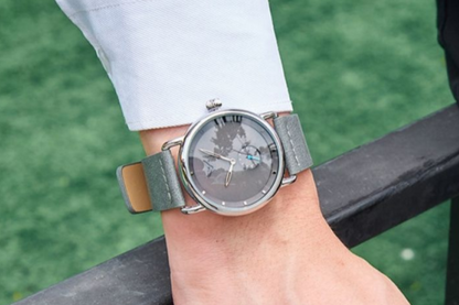 MINIMALISTISCHE HERRENUHR LEGACY MANNVIK MIT LEDERARMBAND