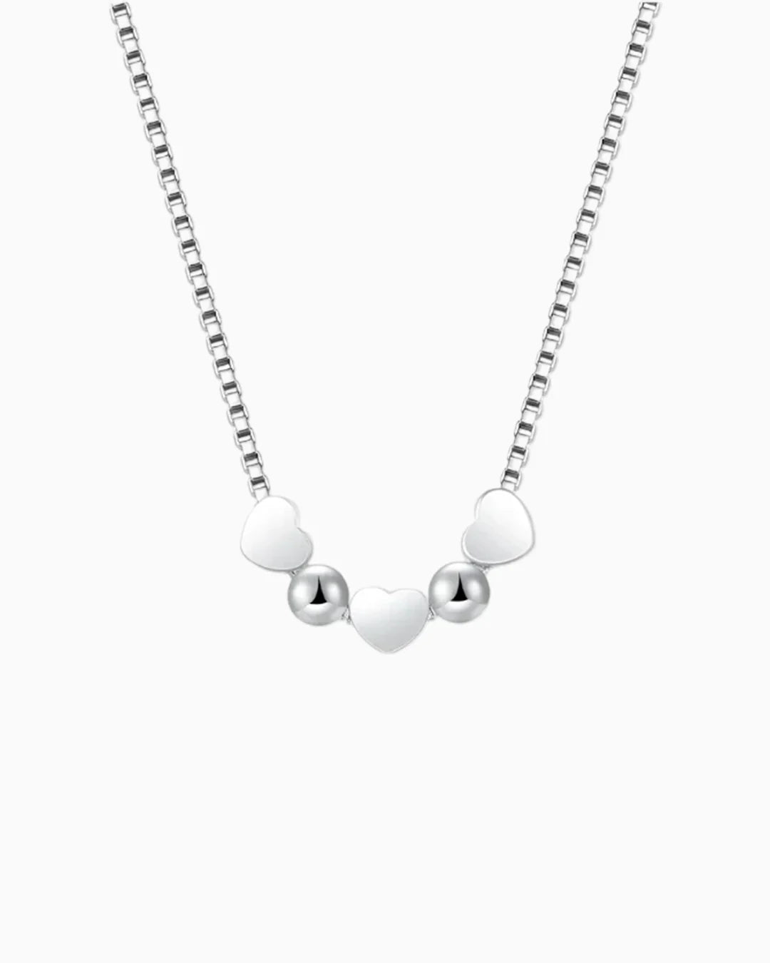 Colar Trio de Corações em Prata 925