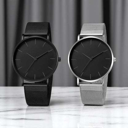 SET MIT 2 MINIMALISTISCHEN HERRENUHREN