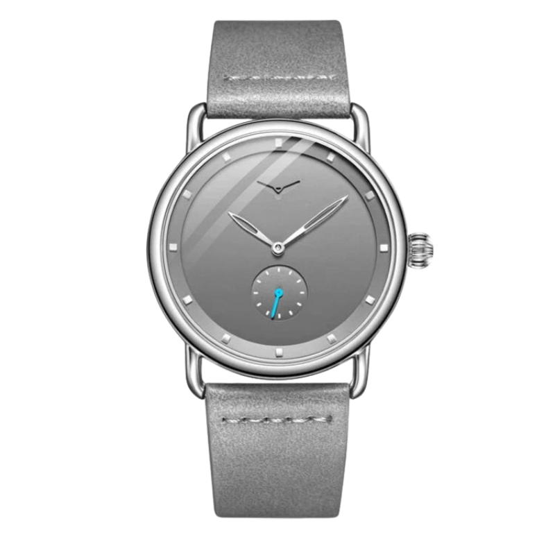 MINIMALISTISCHE HERRENUHR LEGACY MANNVIK MIT LEDERARMBAND