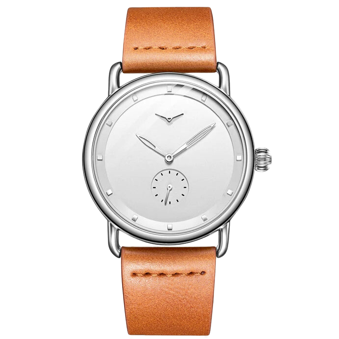 MINIMALISTISCHE HERRENUHR LEGACY MANNVIK MIT LEDERARMBAND