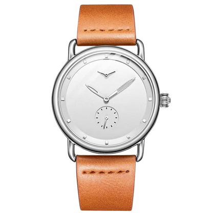 MINIMALISTISCHE HERRENUHR LEGACY MANNVIK MIT LEDERARMBAND