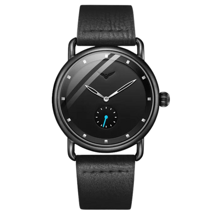 MINIMALISTISCHE HERRENUHR LEGACY MANNVIK MIT LEDERARMBAND