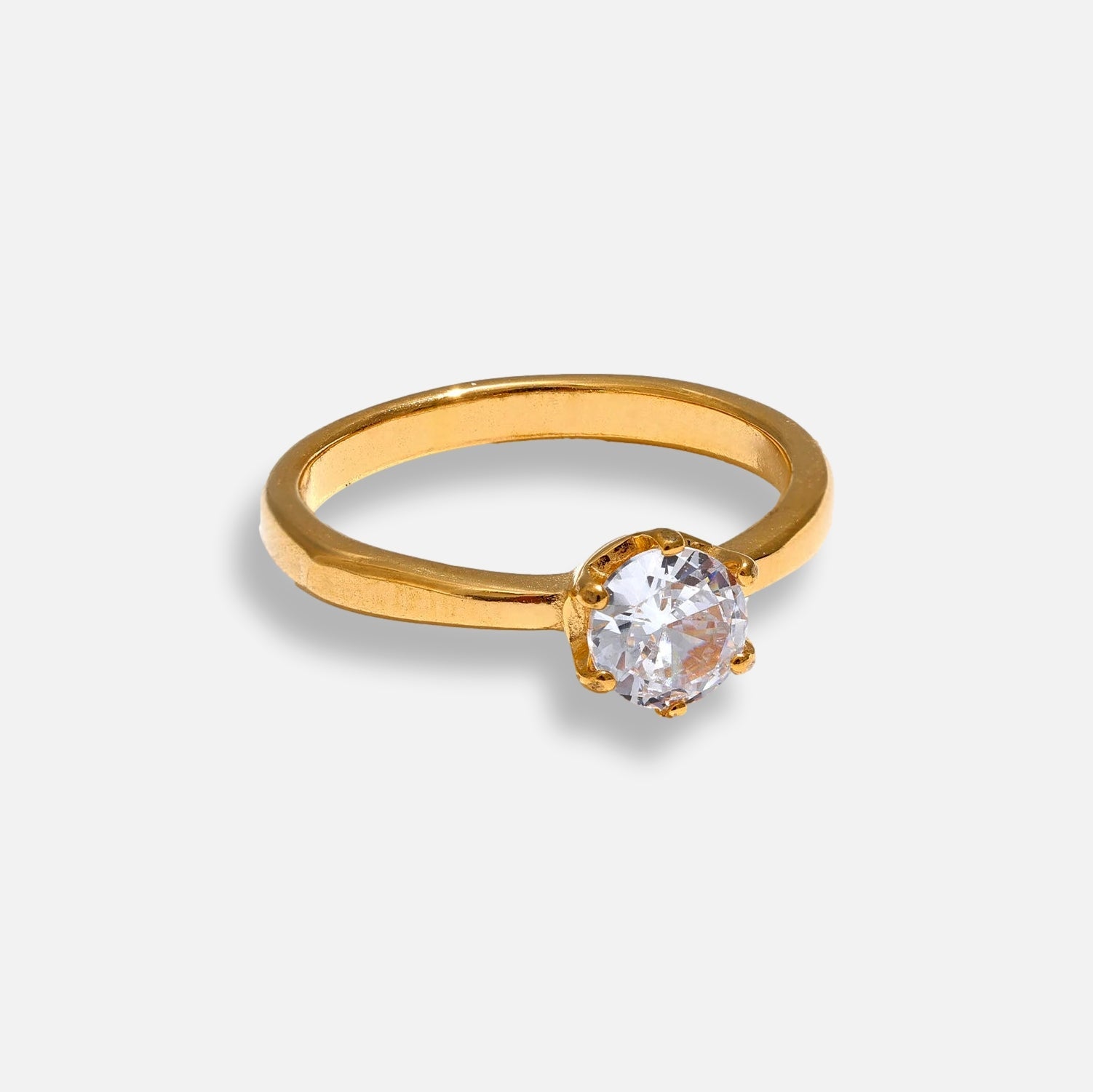 Anel Solitário Zircônia Liz