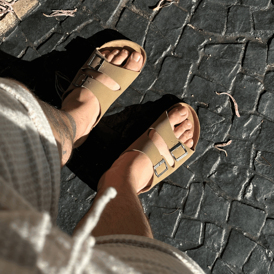 Athens Herren Ledersandalen